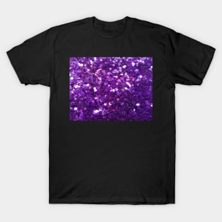 Photographic Image of Purple Glitter T-Shirt